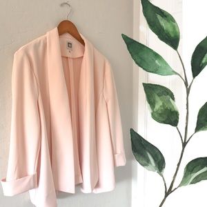 Anne Klein light pink car coat blazer